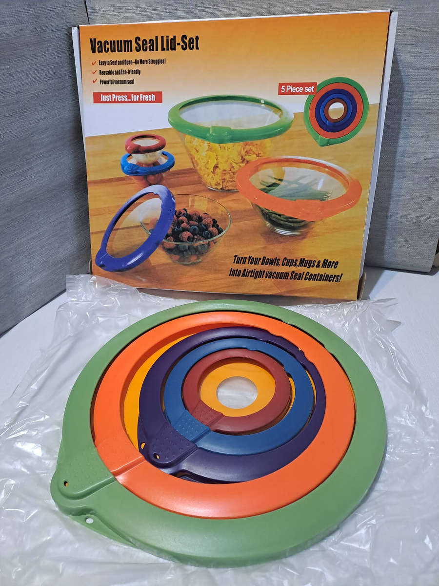Vacuum seal lid set, 5 piece