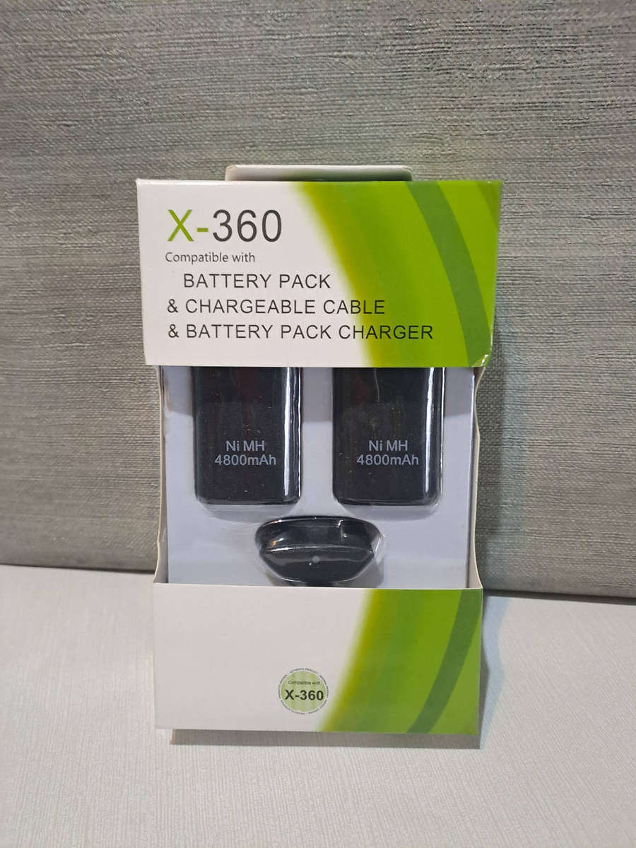 X- 360 battery pack and chargeable cable