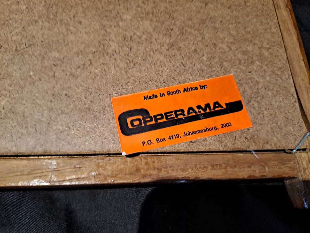 Vintage 3D copper wall art