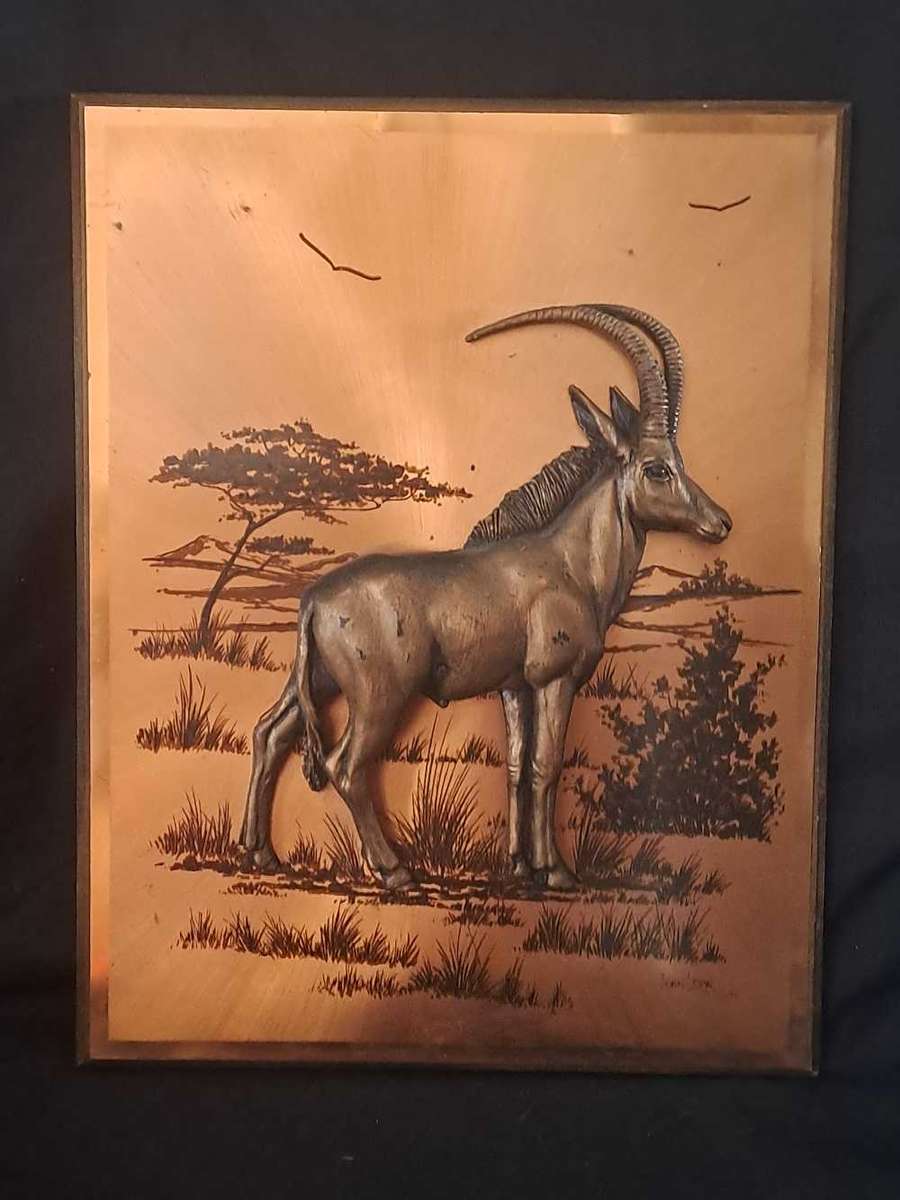 3D copper artwork by artist John Louw, 1974