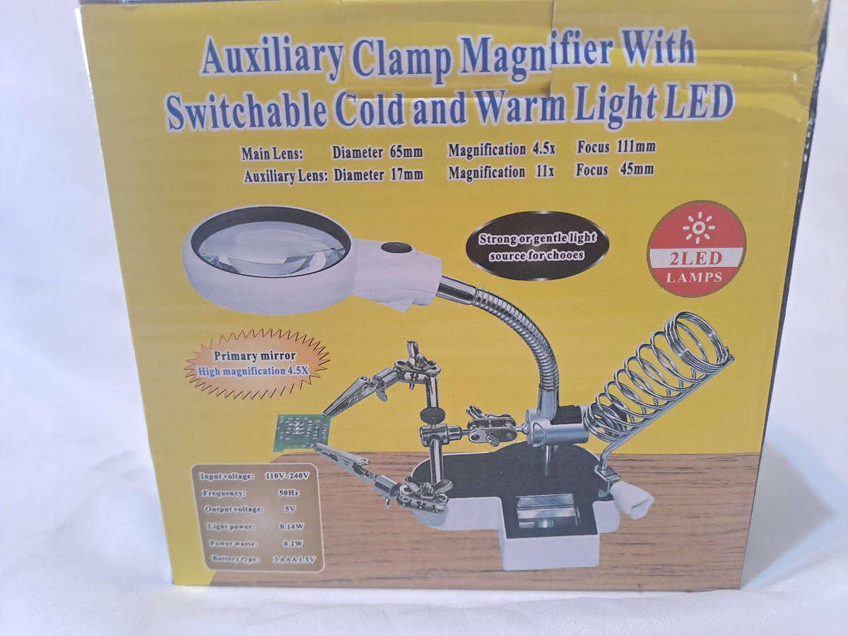 Auxiliary clamp magnifier