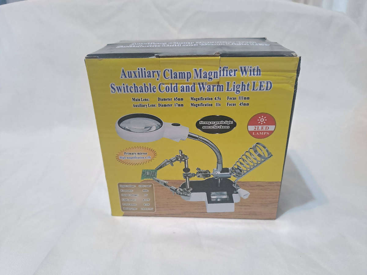 Auxiliary clamp magnifier