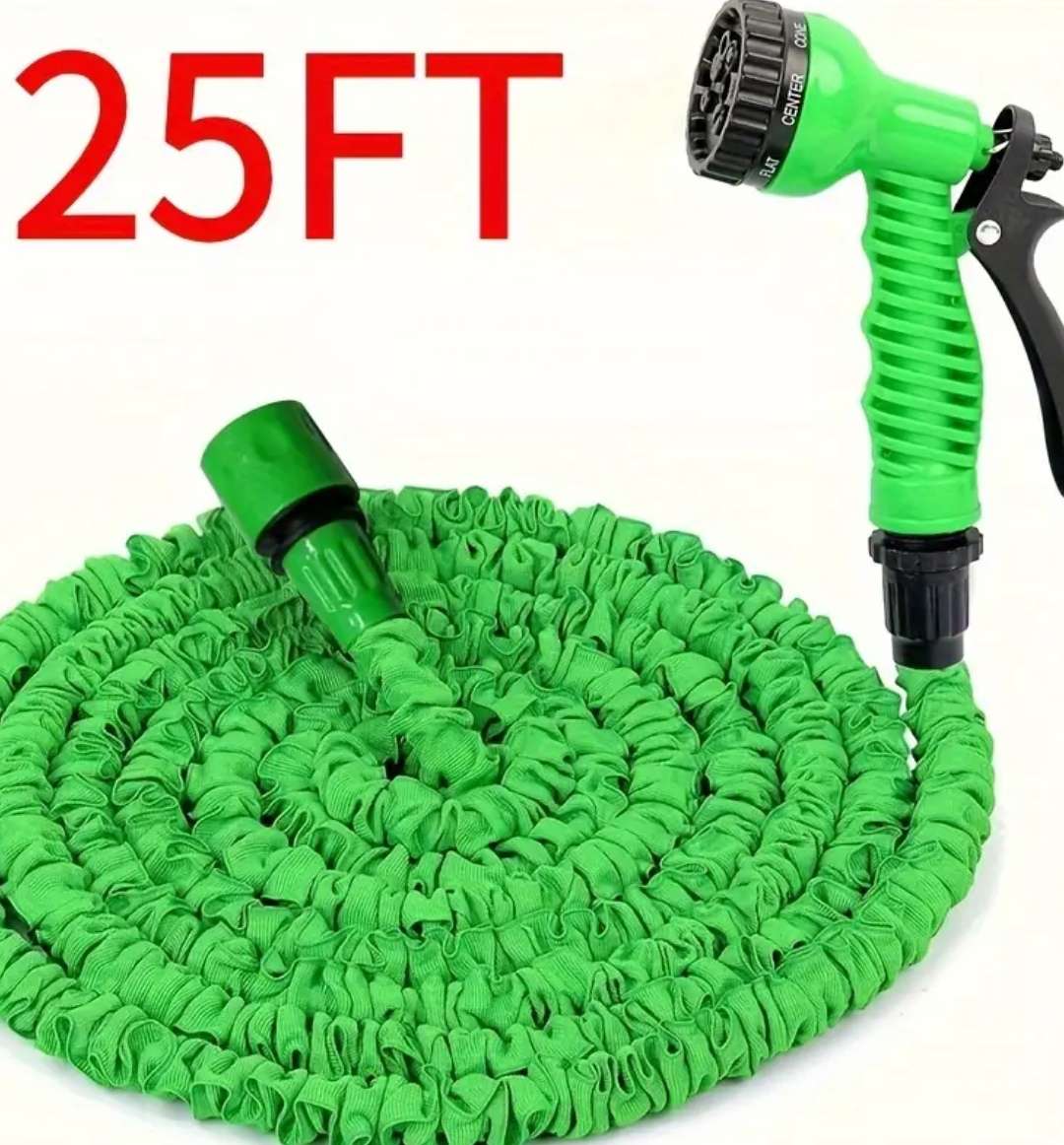 7.62 meter Expandable Garden Hose with 7 Spray Patterns
