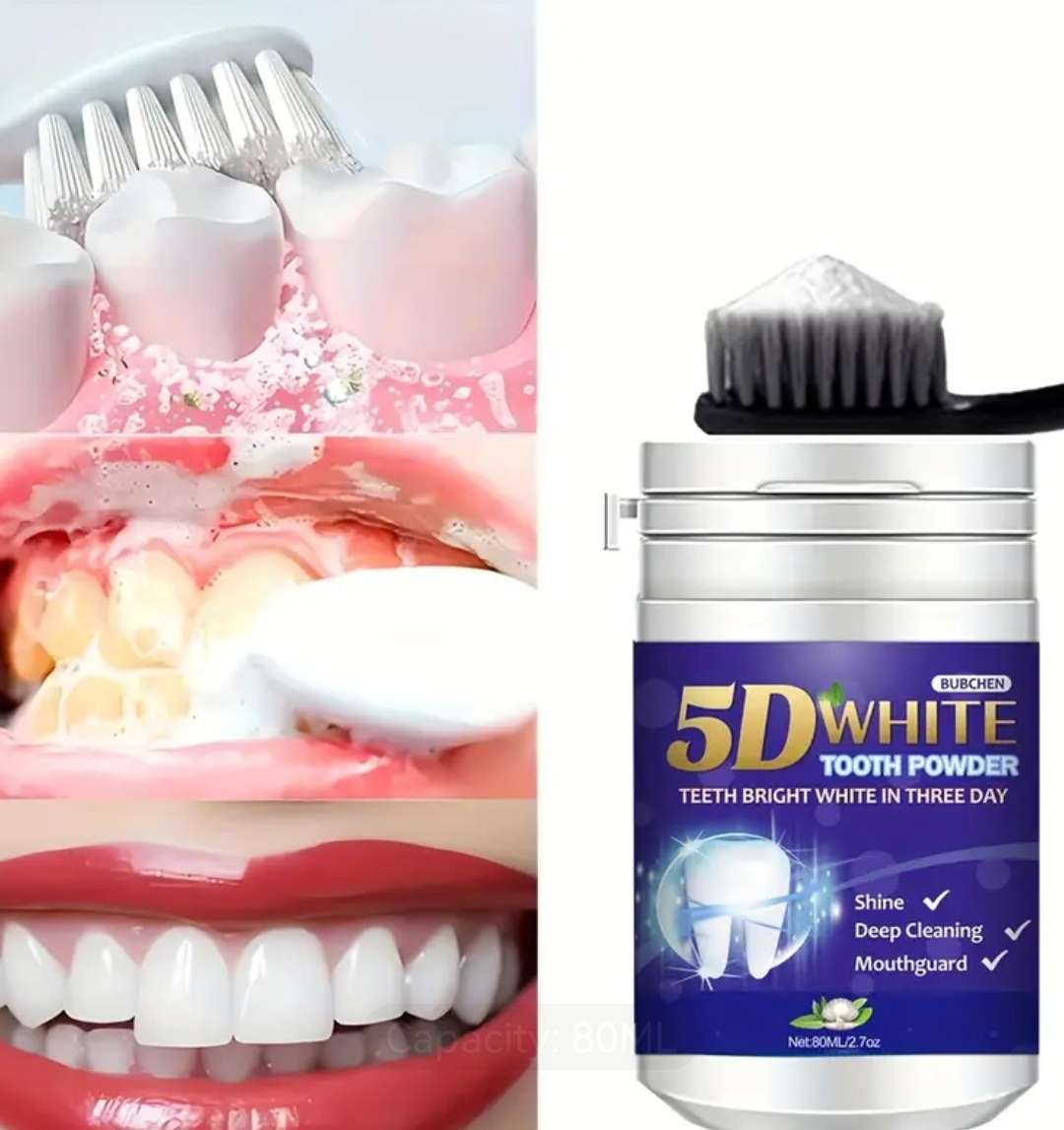 5D Teeth Whitening Powder - 80ml