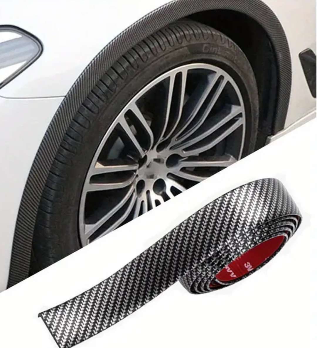4PCS 1.5M Universal Rubber Car Mudguard Trim Strip Wheel Arch Protection Moldings