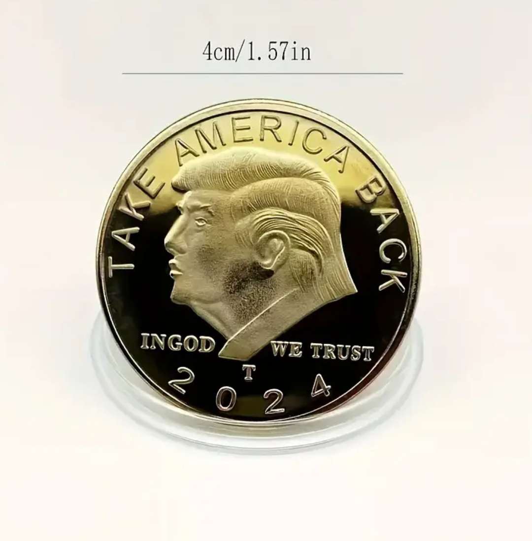 Commemorative Donald Trump 2024 Reclaiming America Collectors Coin in Protective Capsule