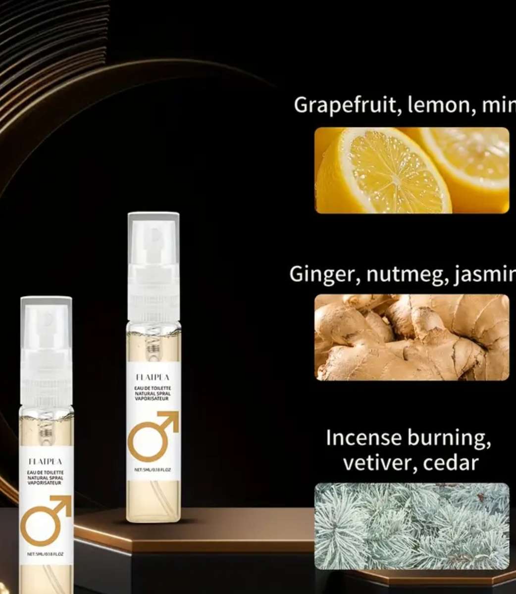 Long-lasting Men's pheromone cologne 1 box 2pcs dating perfume long-lasting fragrance