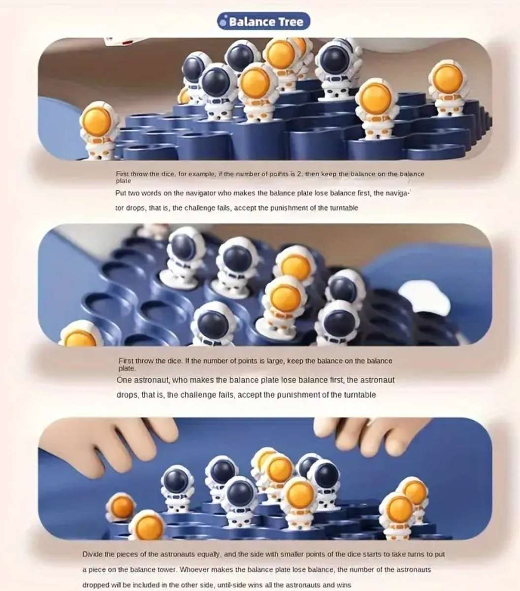Space-Themed Astronaut Balance Tree Game