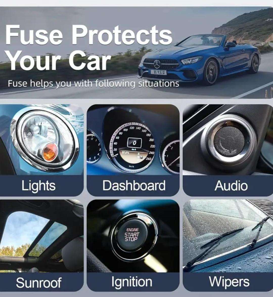 THIS WEEKEND ONLY!!!  180pcs Car Fuse Combo Kit in protective box