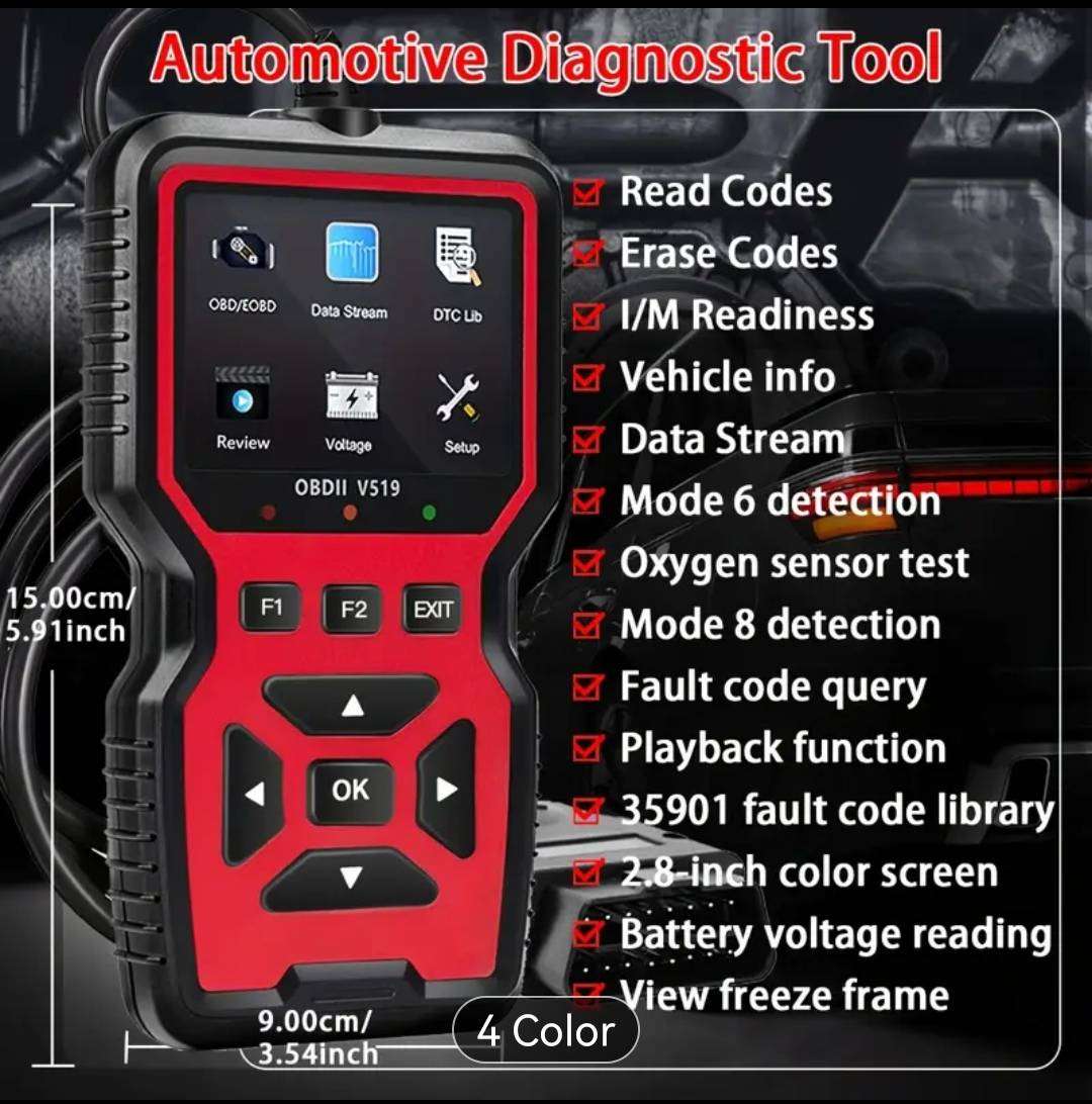 OBD2 Scanner Diagnostic Tool - Grey