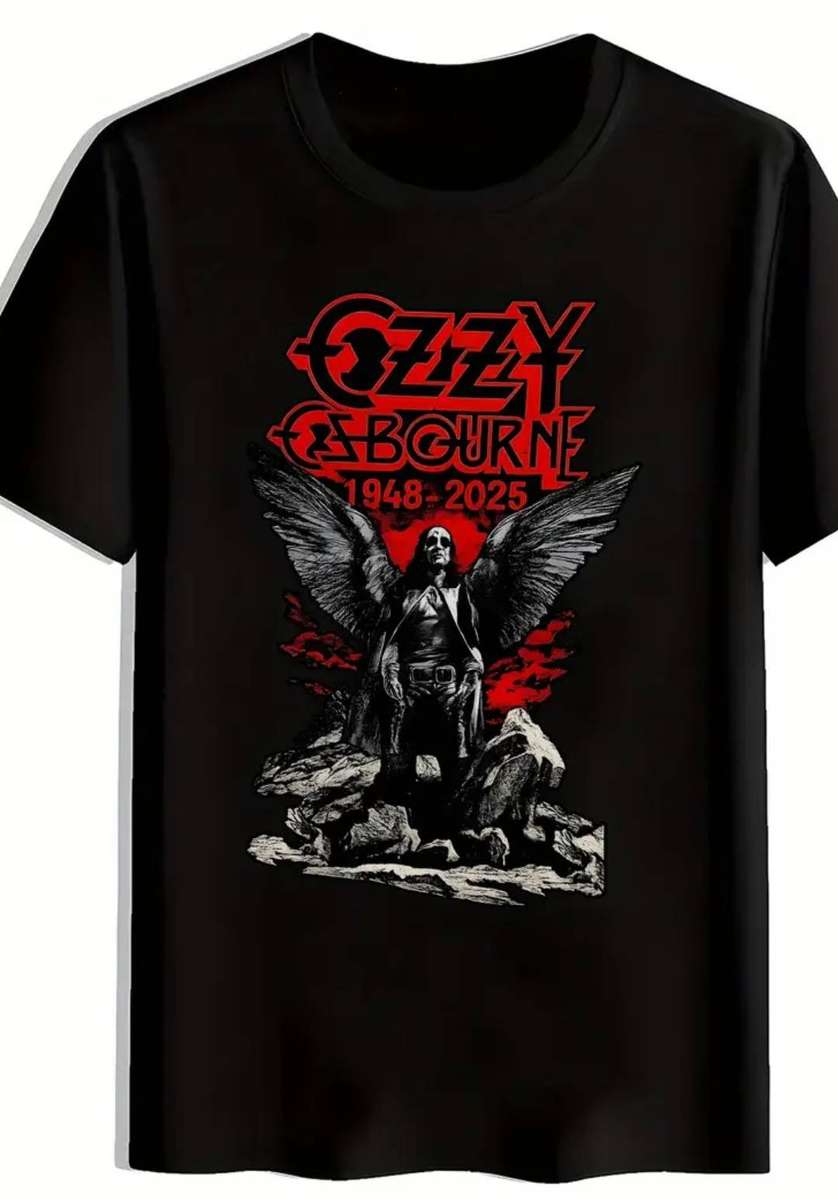 OZZY OSBOURNE Men's Vintage Heavy Metal Band T-Shirt - Black T - XXL