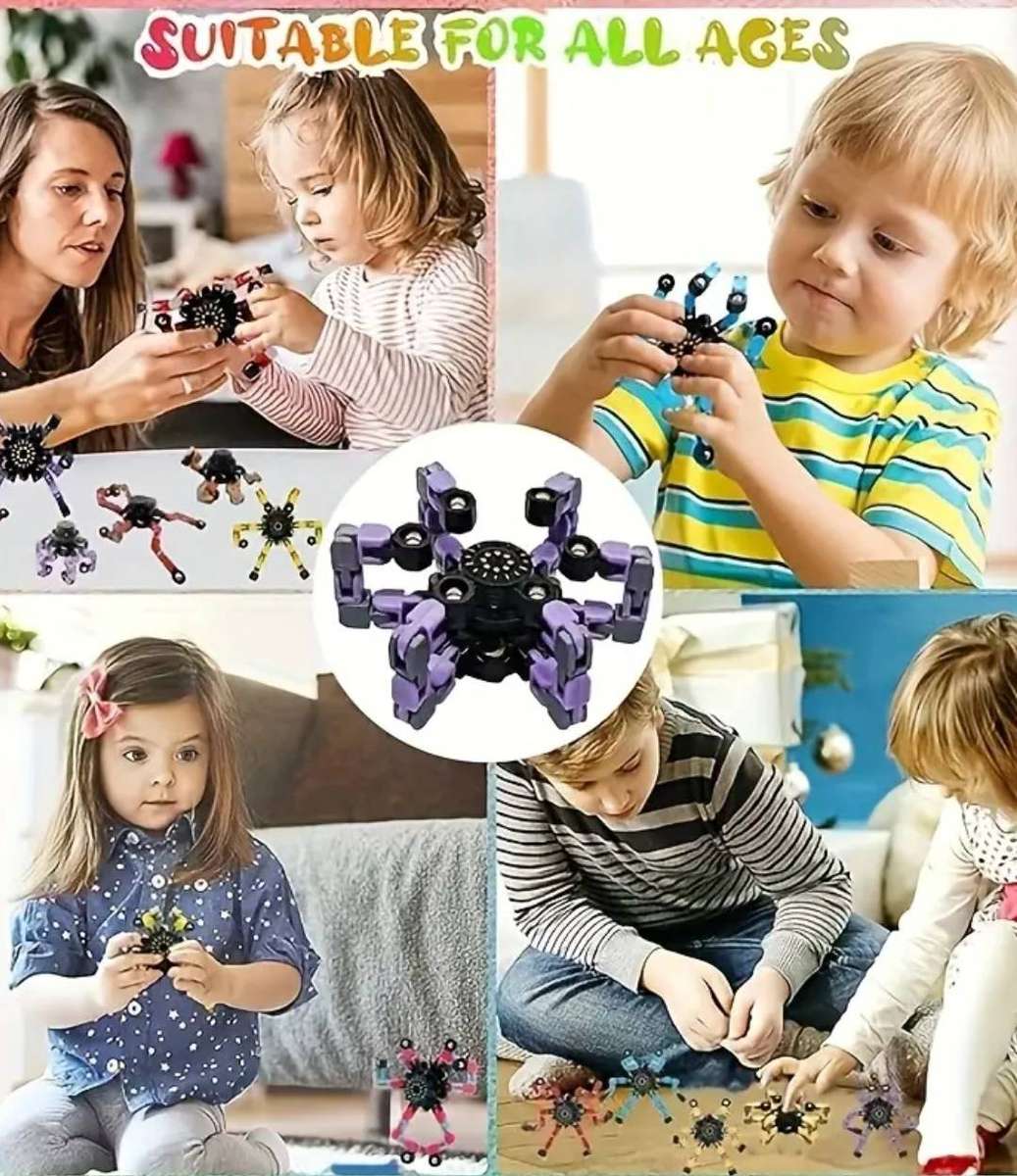 12pcs Amazing Stacking Fidget Spinner Sensory Toys