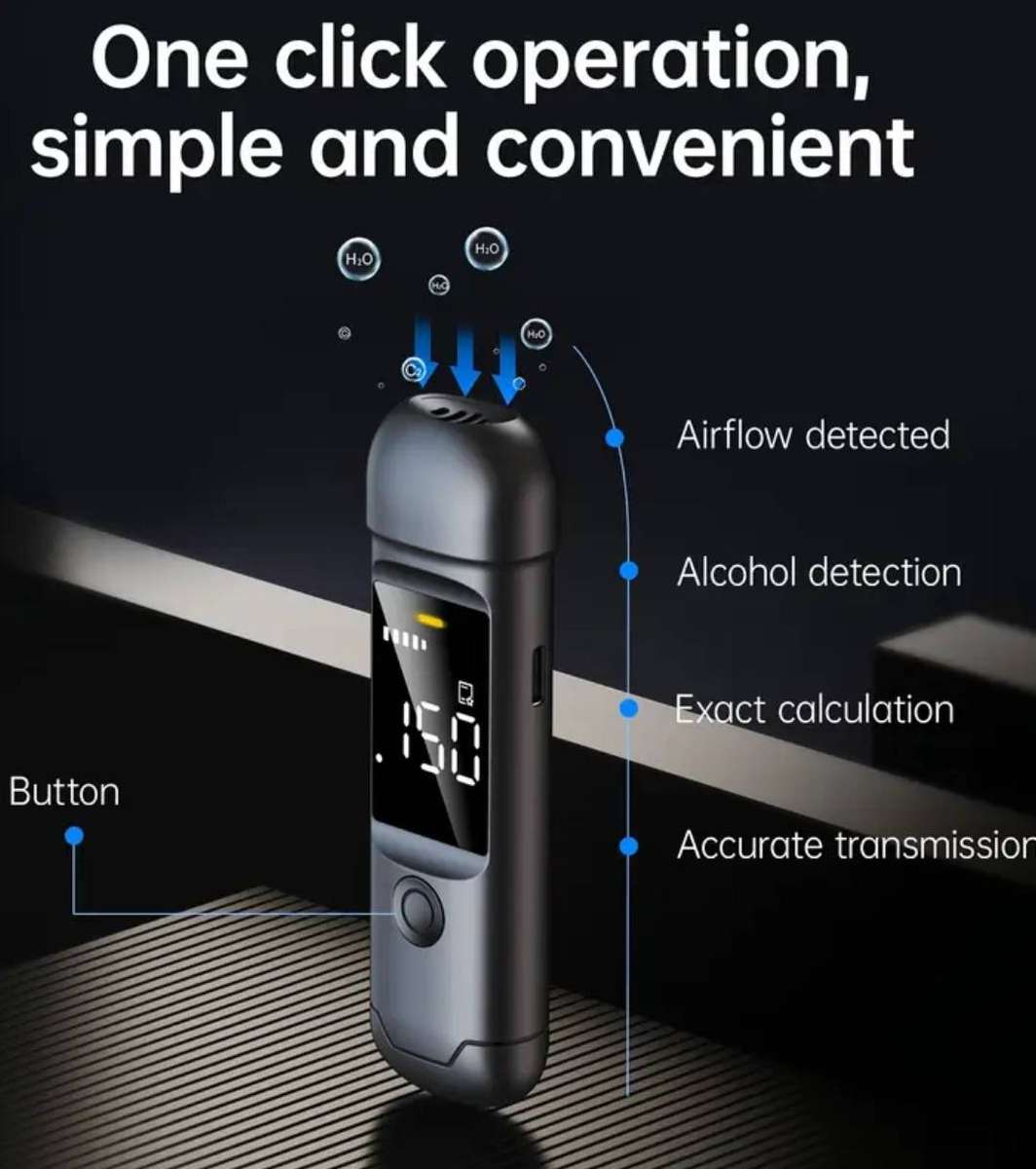 Portable Breathalyzer, Personal Alcohol Breathalyzer Tester