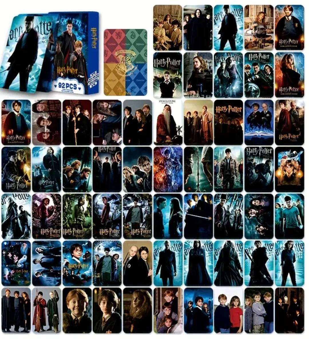 92pcs Harry Potter Collectors Card Set with 60 Cards and 32 Stickers