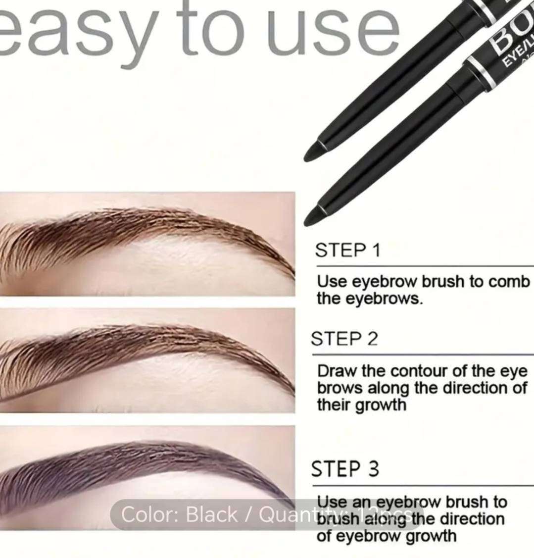 12pcs Bonja Black Eyeliner Pencils