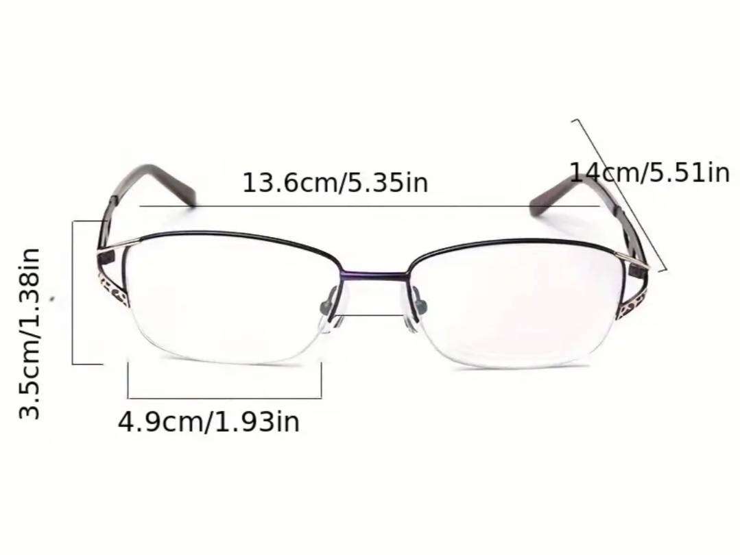 Women's Progressive Multifocal Glasses with Progressive Lens - Lens Tint +2