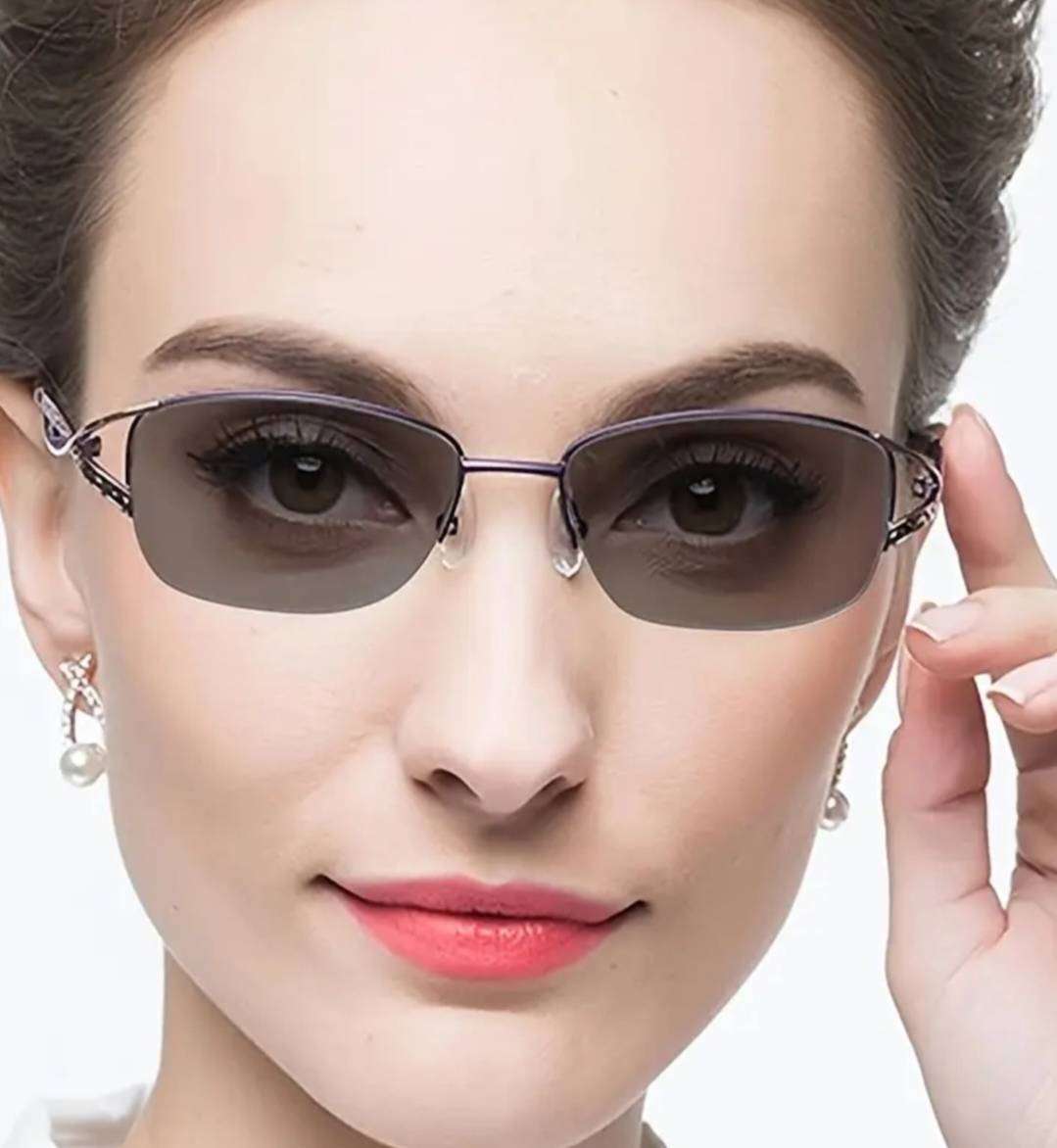 Women's Progressive Multifocal Glasses with Progressive Lens - Lens Tint +2