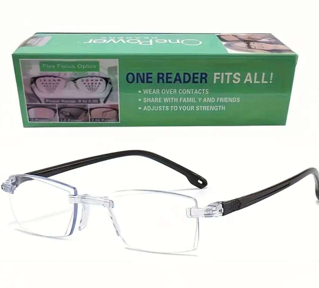 ZQ Auto-Focusing Progressive Reading Glasses - Multi-Focal (1.0-4.0 Magnification)