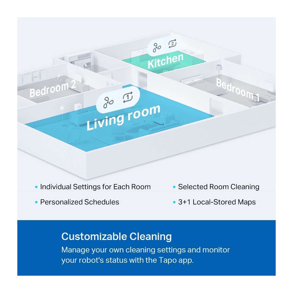 TP-Link Tapo RV20 - Ultra Slim Hyper Suction Smart Robot Vacuum Cleaner