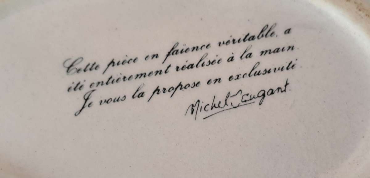 Ceramic duck trinket dish - made in France