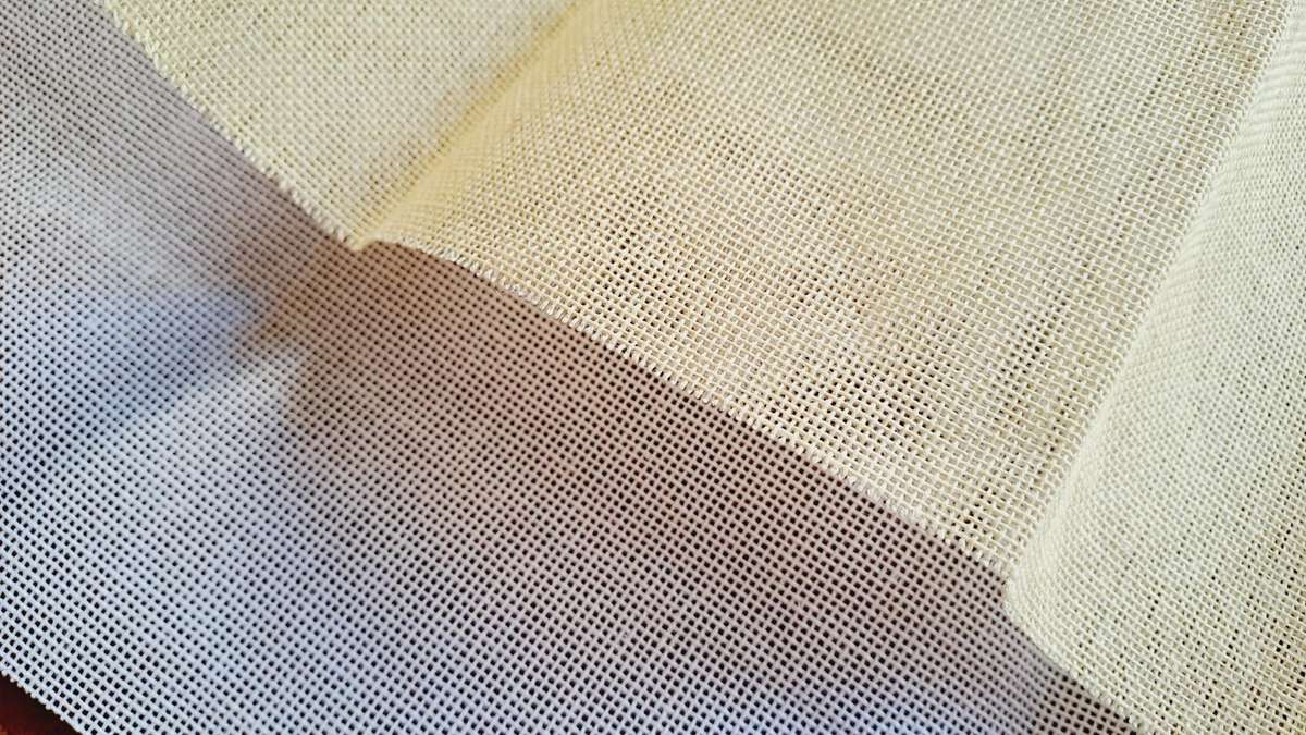 Tapestry / needlepoint canvas pieces - 18 count - 2 pieces - very fine single thread