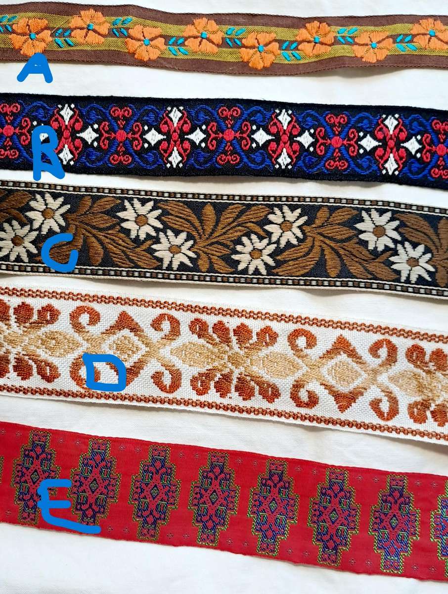 Vintage braid  off cuts