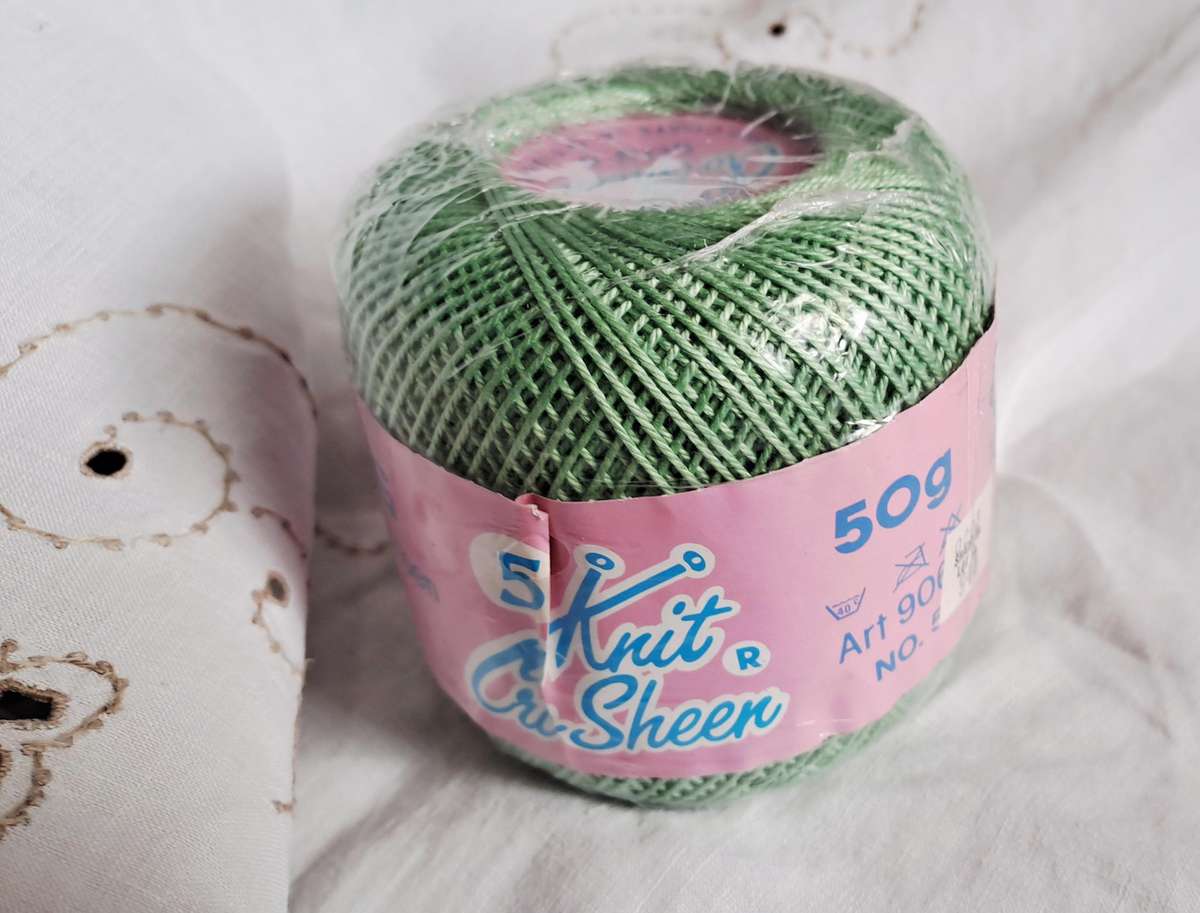 Coats Knit Cro sheen- crochet cotton yarn - 50 g - no. 5 - new