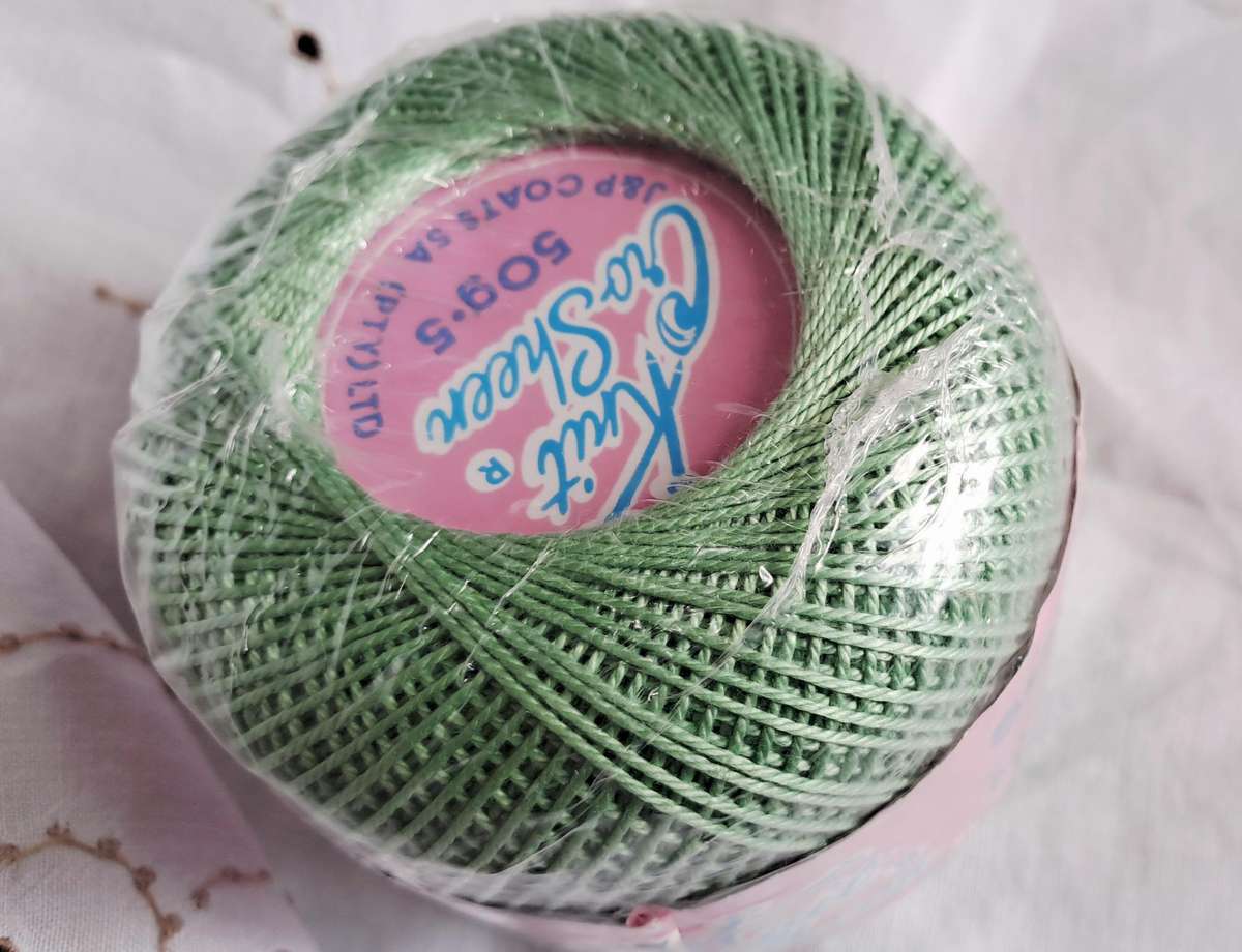 Coats Knit Cro sheen- crochet cotton yarn - 50 g - no. 5 - new