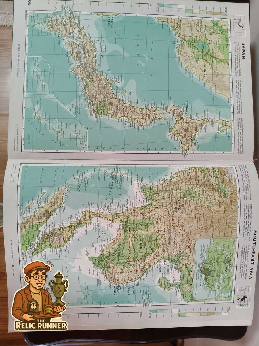 Vintage 1961 Readers Digest Great World Atlas  2nd Edition