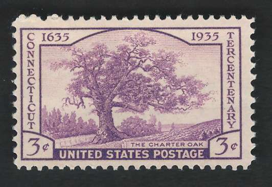 USA 1935 Charter Oak  Scott #772  MNH. Price R4
