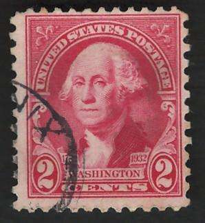 USA 1932 Scott #707 2c Carmine. Price R4