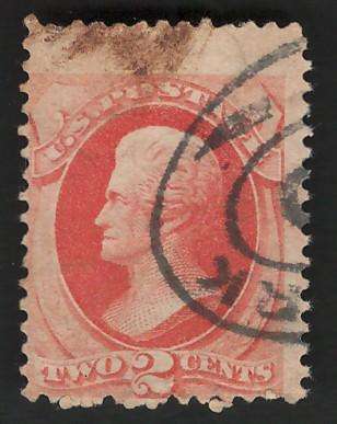 USA-Scott 1879 #183 2c Orange Vermilion