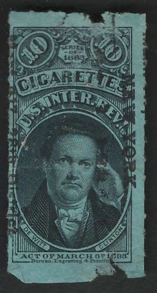 USA Scott Revenue-Cigarettes #TA9 10 Cigarettes (series of 1879). Price R5 (cv R92)