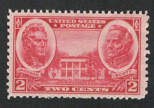 USA-ARMY Issue 1936/37 Scott #786 The Hermitage (MNH) 2c. Price R4