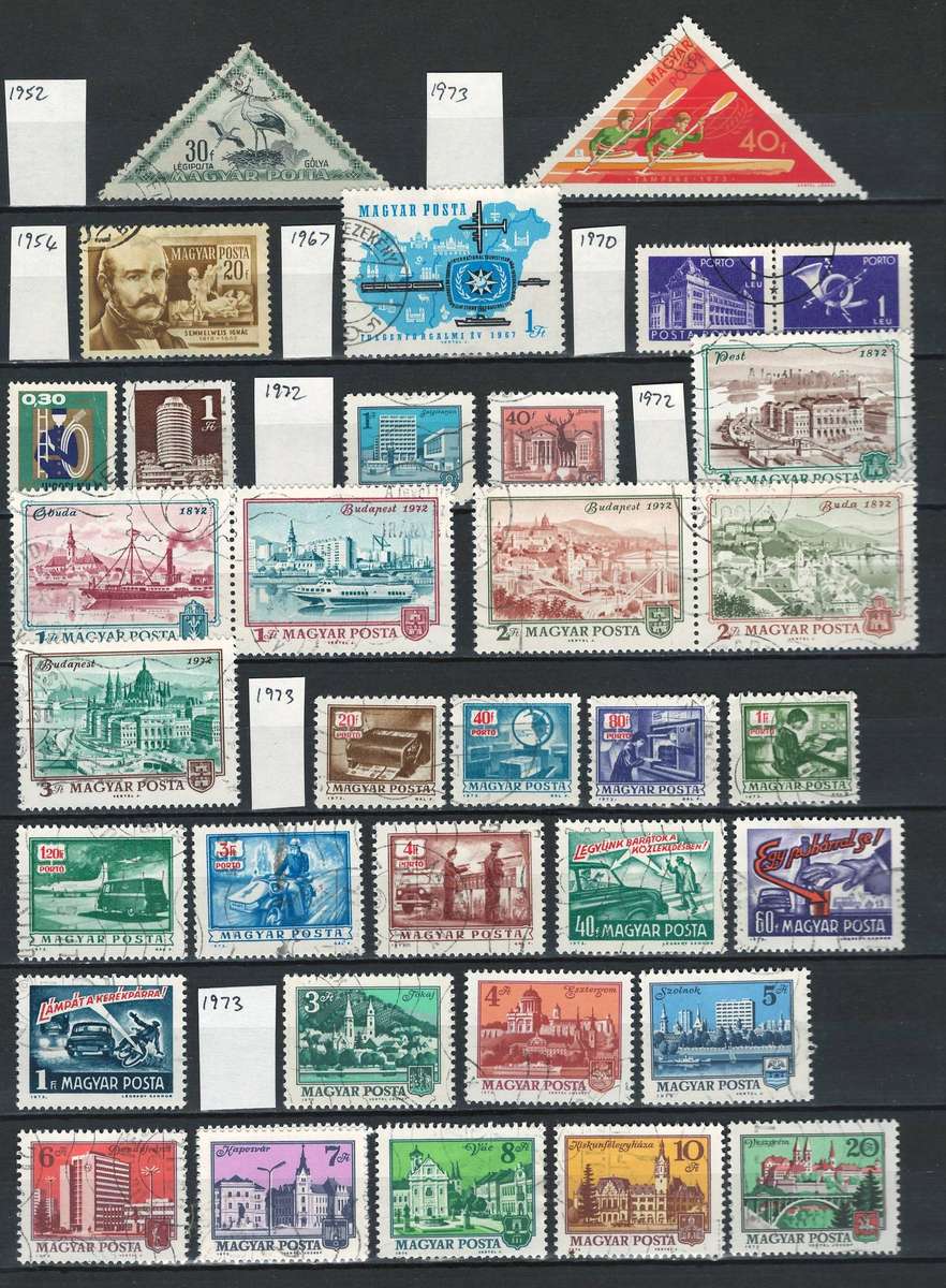 Hungary General Issues 1952-1973 (34 stamps)