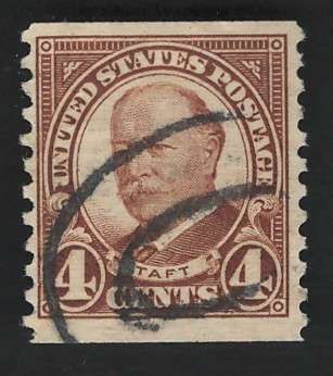 USA 1930  Taft P10 Vert Scott #687 1½c Brown