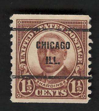 USA 1930  Harding P10 Vert Scott #686 1½c Brown