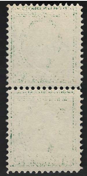 USA-Scott 1912/14  #405 1c Green  Pair used. Price R7 (cv R10)