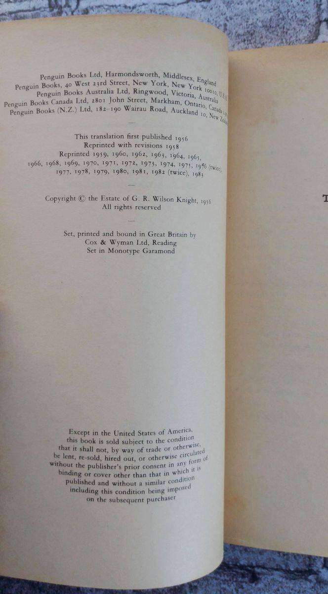The Aeneid of Virgil translated by W.F. Jackson Knight