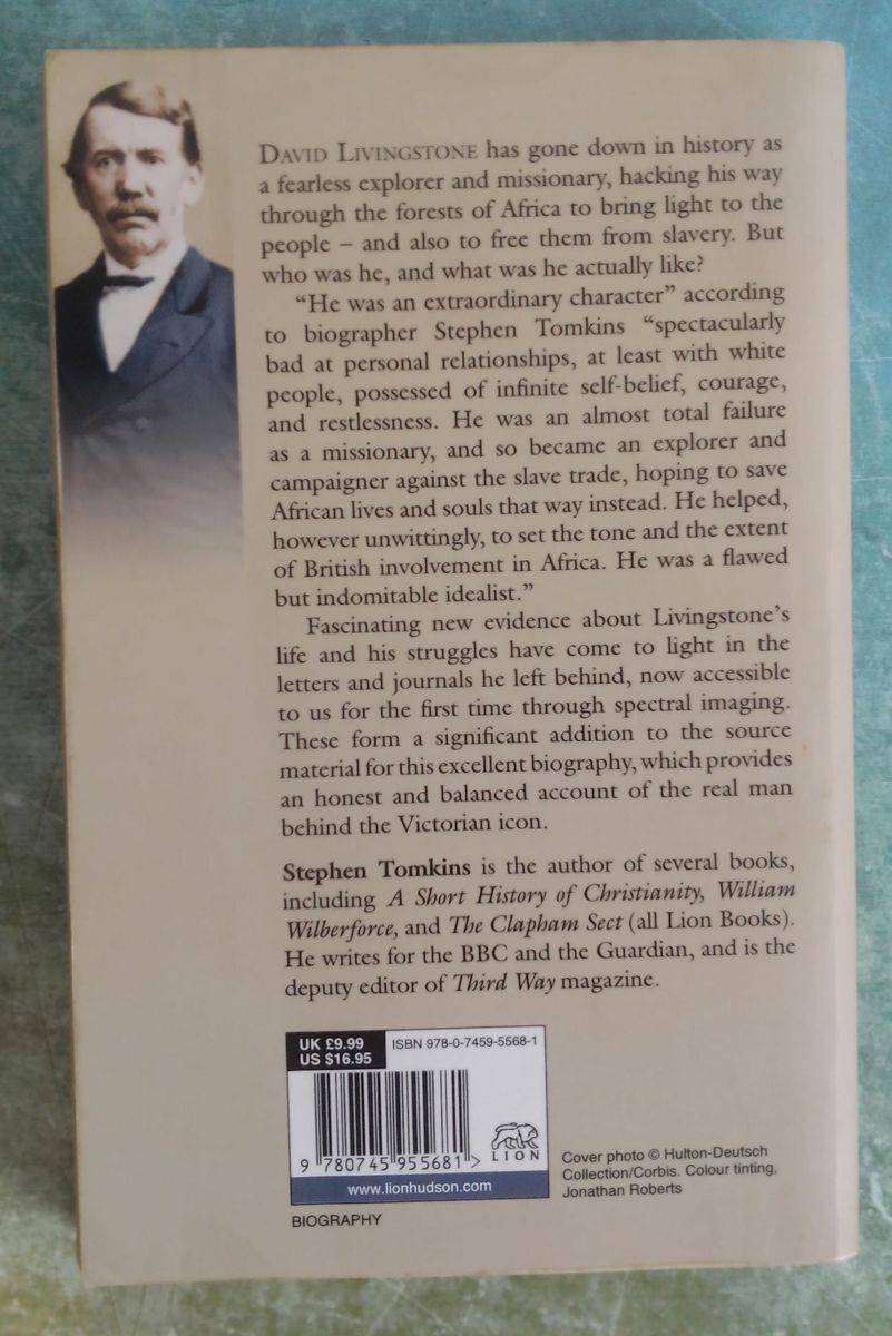 David Livingstone - The Unexplored Story by Stephen Tomkins