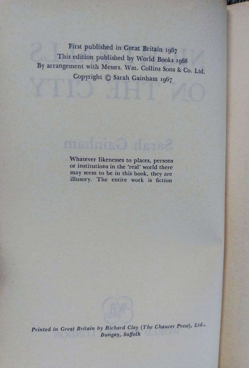 Night Falls on the City by Sarah Gainham