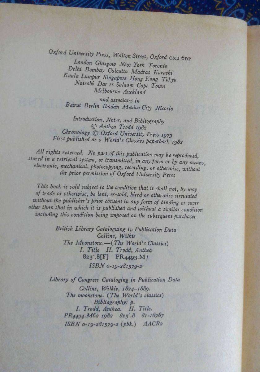 The Moonstone by Wilkie Collins