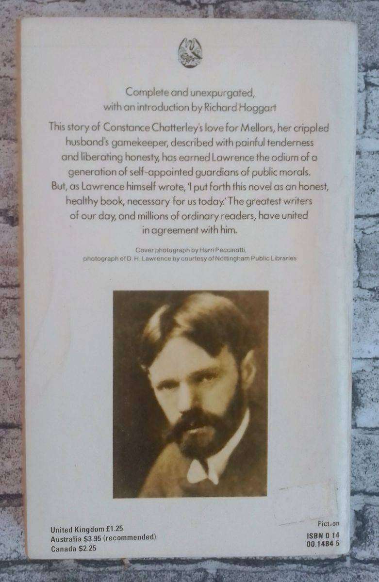 Lady Chatterley's Lover by D.H. Lawrence