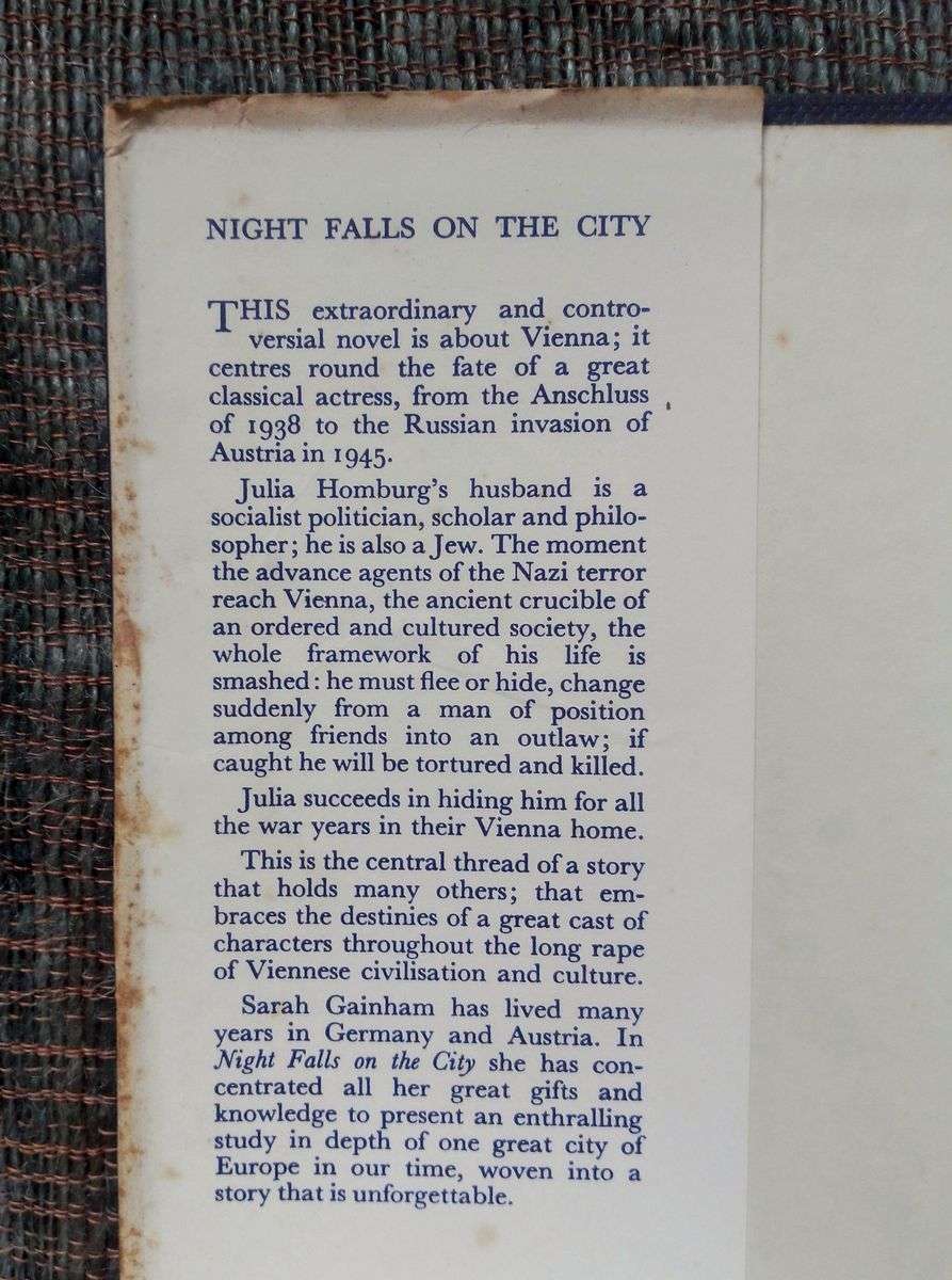 Night Falls on the City by Sarah Gainham