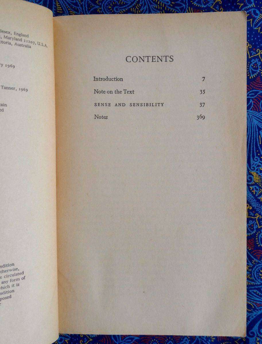 Sense and Sensibility by Jane Austen
