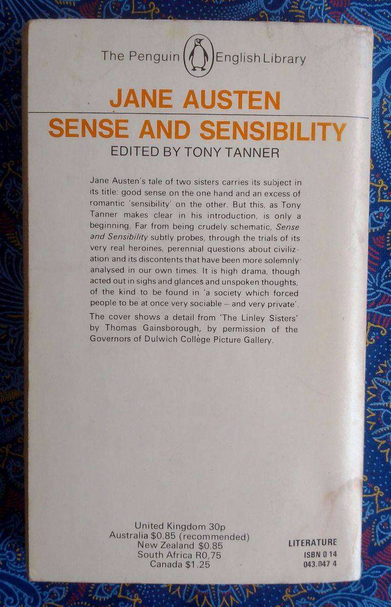 Sense and Sensibility by Jane Austen