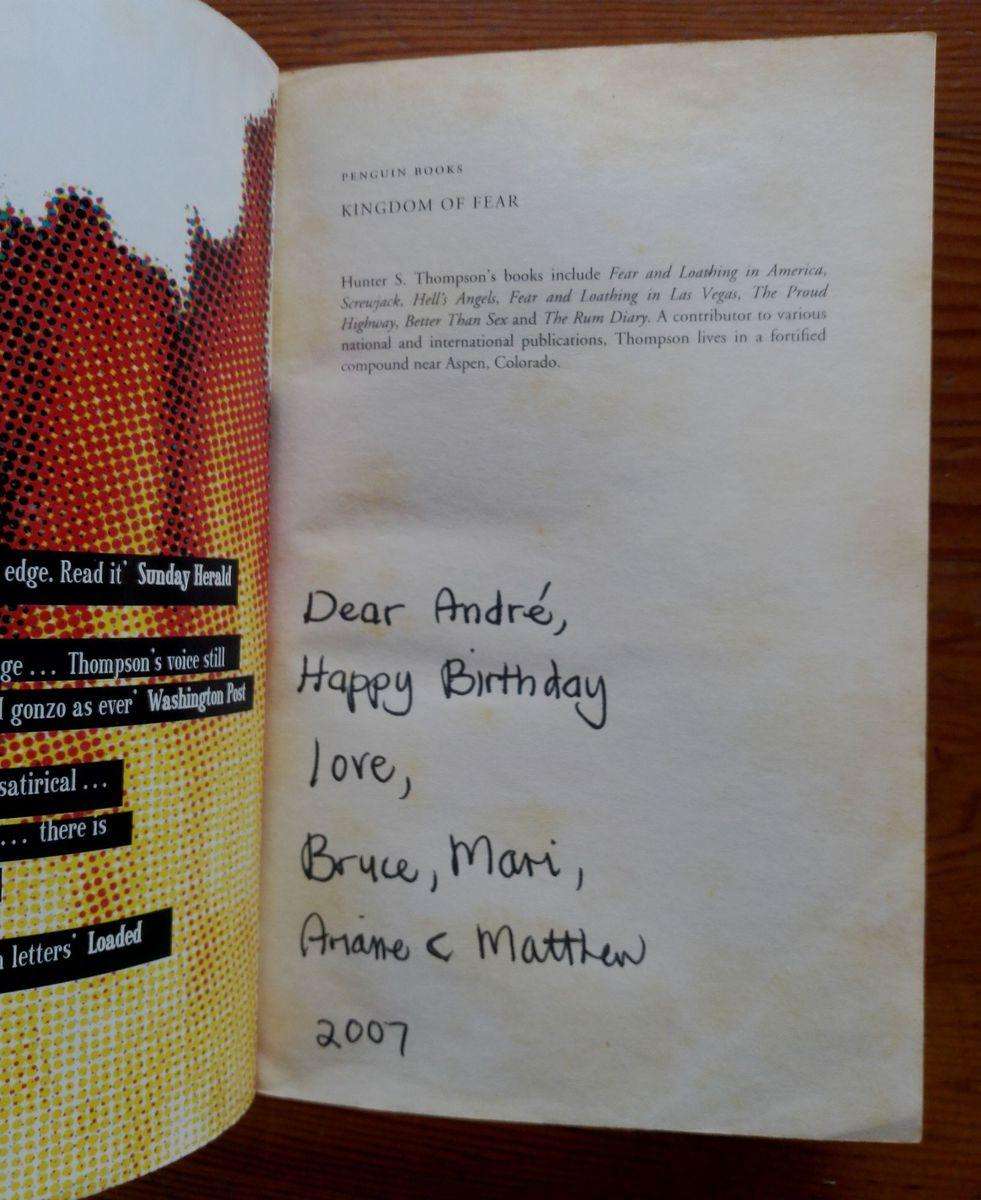 Kingdom of Fear by Hunter S. Thompson