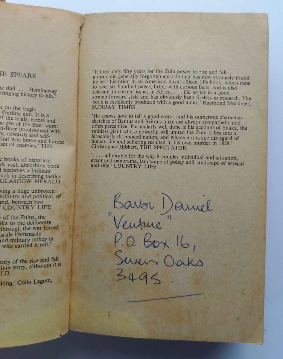 The Washing of the Spears - The Bloody Story of the Zulu War of 1879 by Donald R. Morris