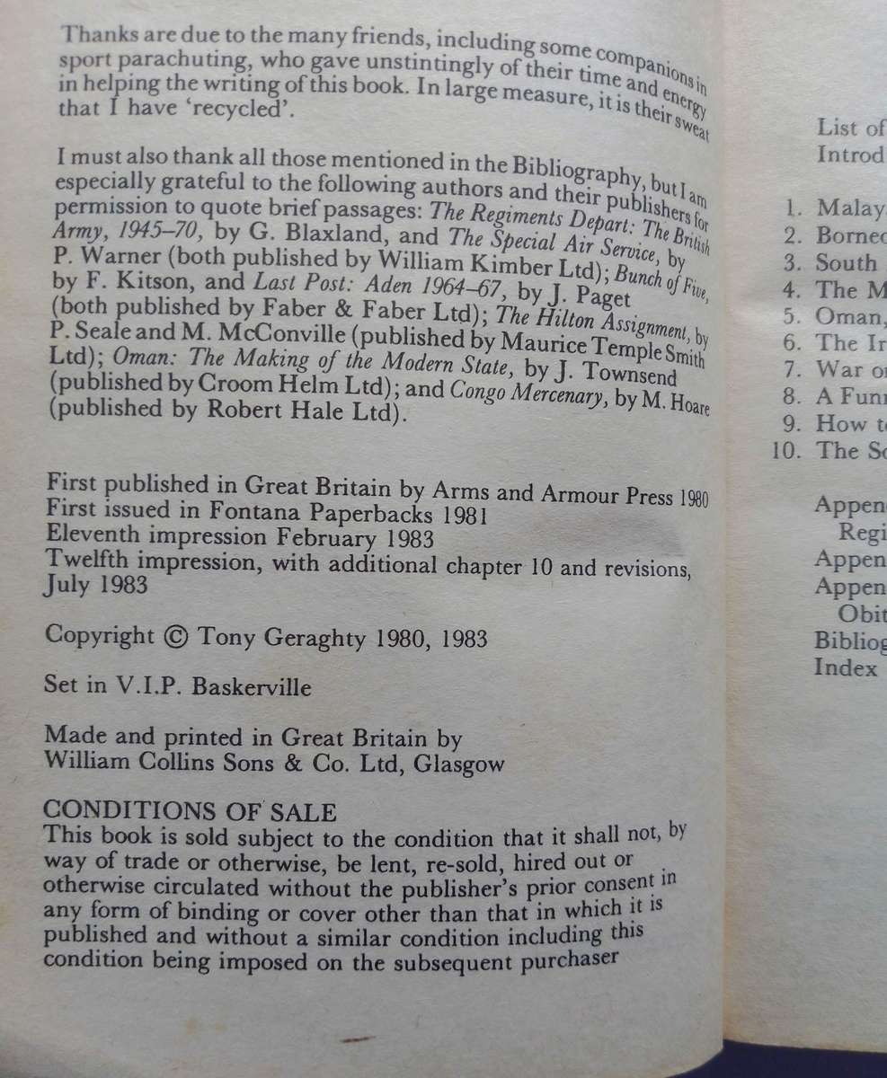 Who Dares Wins - The Story of the SAS 1950 - 1982 by Tony Geraghty