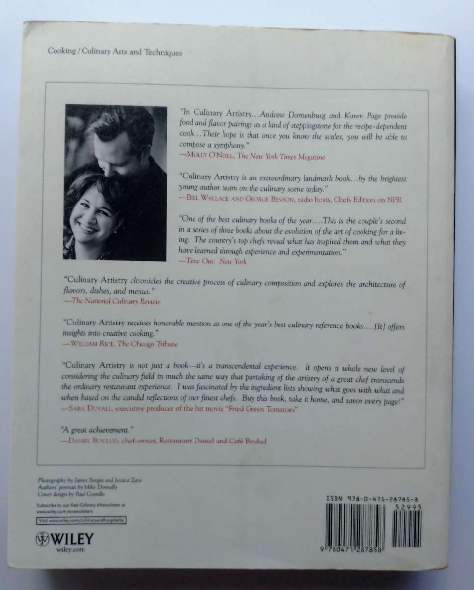 Culinary Artistry by Andrew Dornenburg and Karen Page